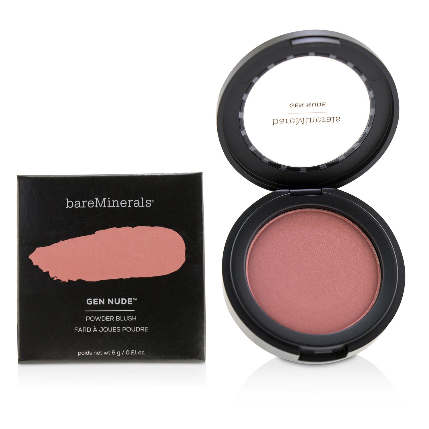 BareMinerals/ベアミネラル+ゲンヌードパウダーブラッシュ+6g/0.21oz+# On The Mauve ブランドコスメ